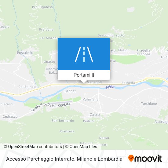 Mappa Accesso Parcheggio Interrato