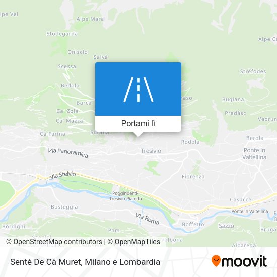 Mappa Senté De Cà Muret