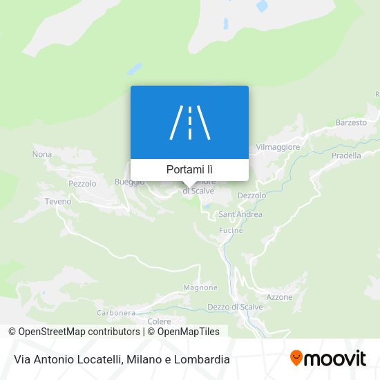 Mappa Via Antonio Locatelli