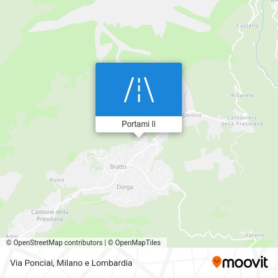Mappa Via Ponciai