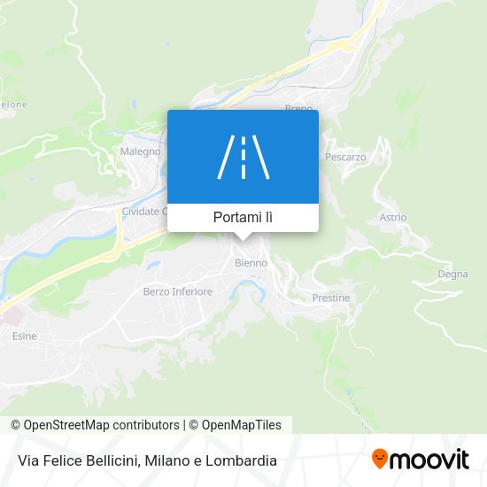 Mappa Via Felice Bellicini