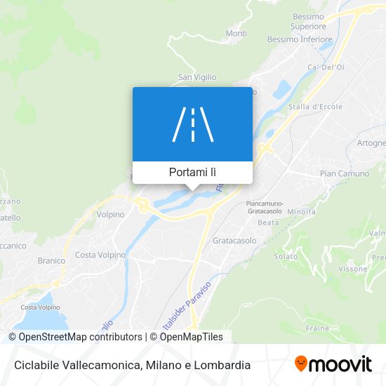 Mappa Ciclabile Vallecamonica