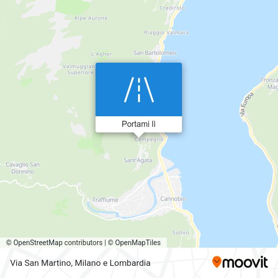 Mappa Via San Martino
