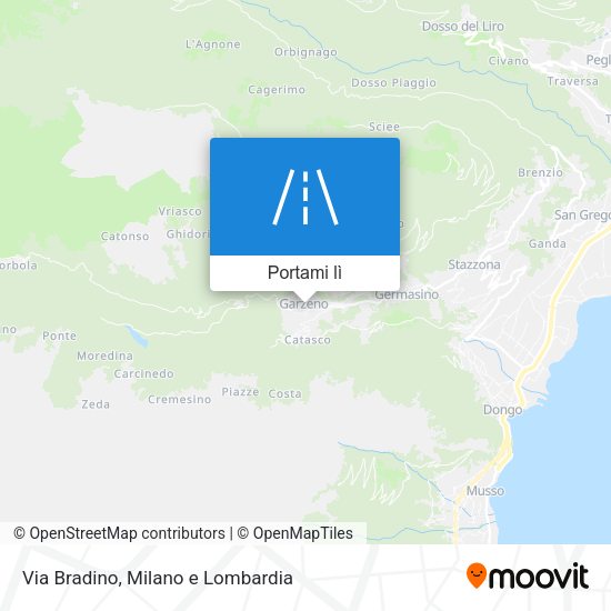 Mappa Via Bradino