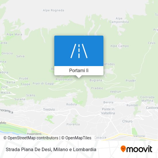 Mappa Strada Piana De Desì