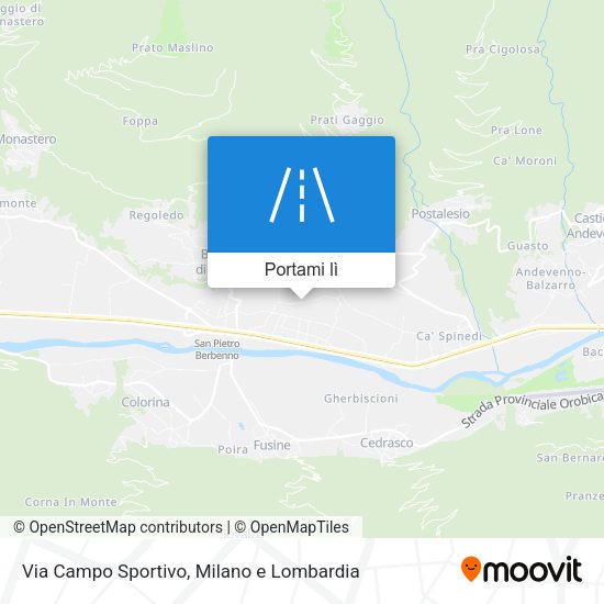 Mappa Via Campo Sportivo