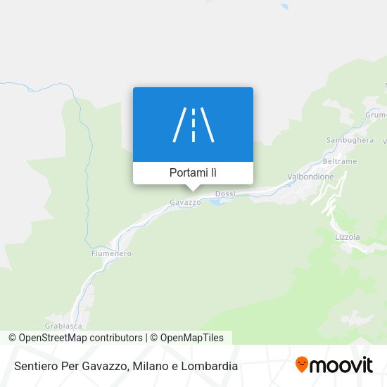 Mappa Sentiero Per Gavazzo