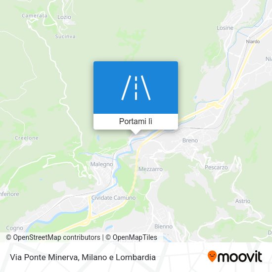 Mappa Via Ponte Minerva