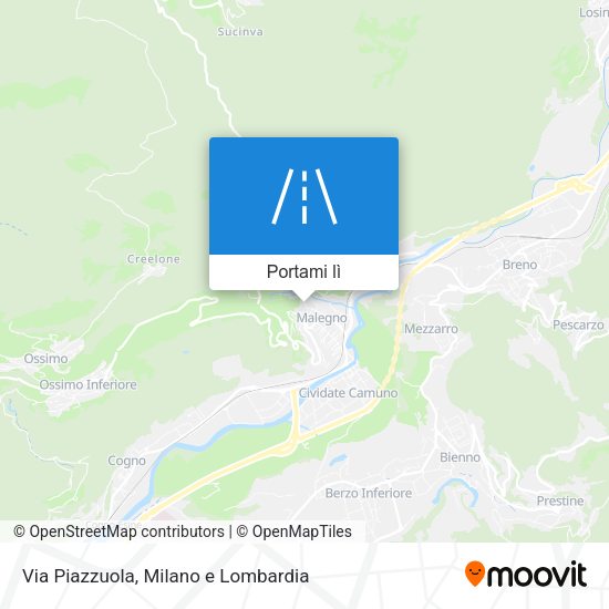 Mappa Via Piazzuola