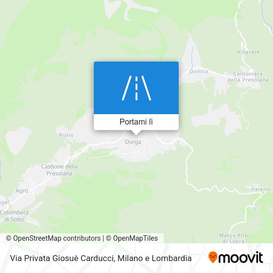 Mappa Via Privata Giosuè Carducci