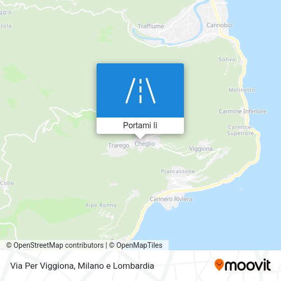 Mappa Via Per Viggiona