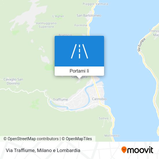 Mappa Via Traffiume