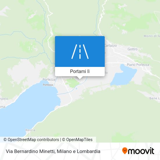 Mappa Via Bernardino Minetti