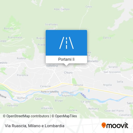 Mappa Via Ruascia