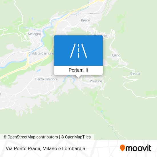Mappa Via Ponte Prada