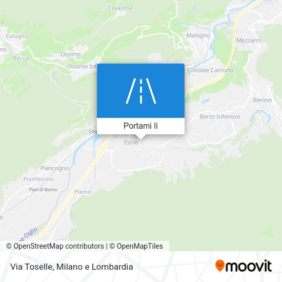 Mappa Via Toselle
