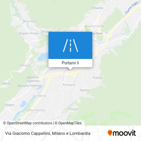 Mappa Via Giacomo Cappellini