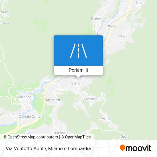 Mappa Via Ventotto Aprile