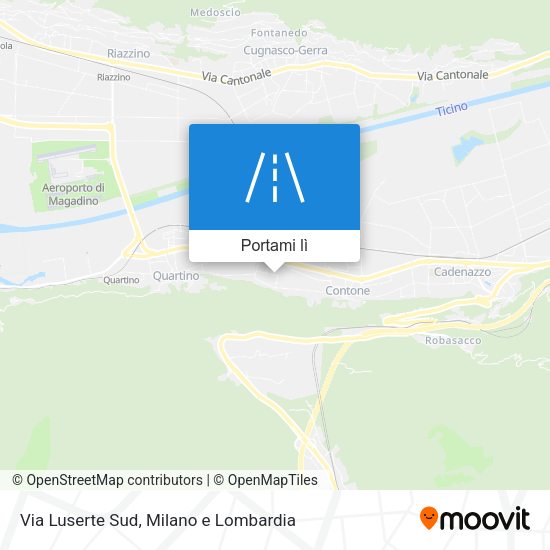 Mappa Via Luserte Sud