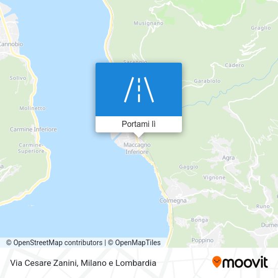 Mappa Via Cesare Zanini