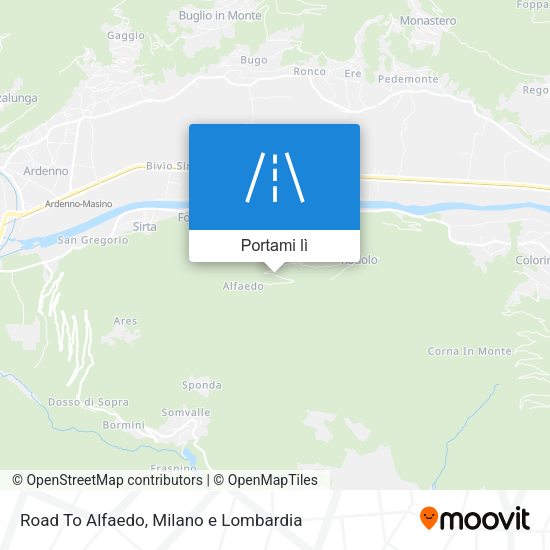 Mappa Road To Alfaedo