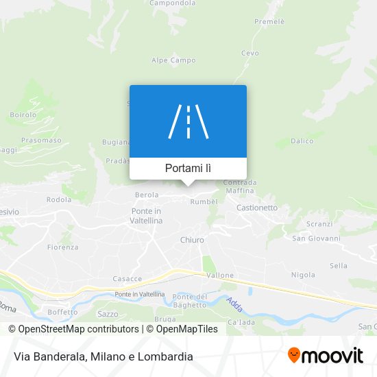 Mappa Via Banderala