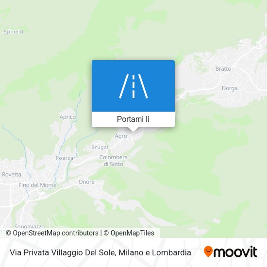 Mappa Via Privata Villaggio Del Sole