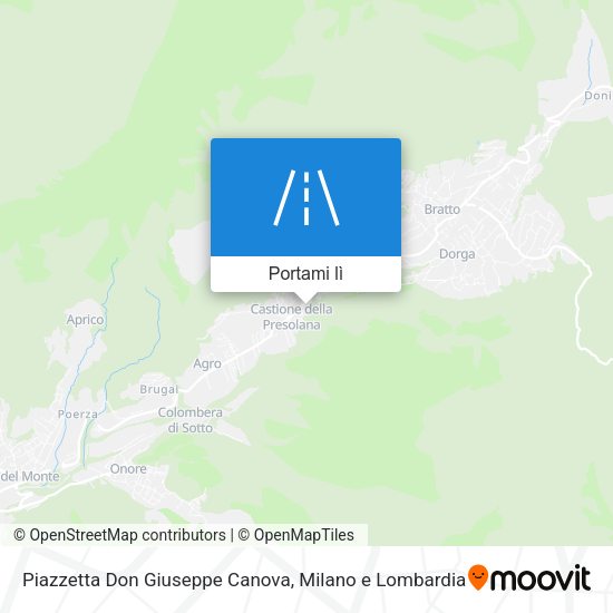 Mappa Piazzetta Don Giuseppe Canova