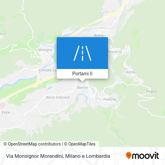 Mappa Via Monsignor Morandini