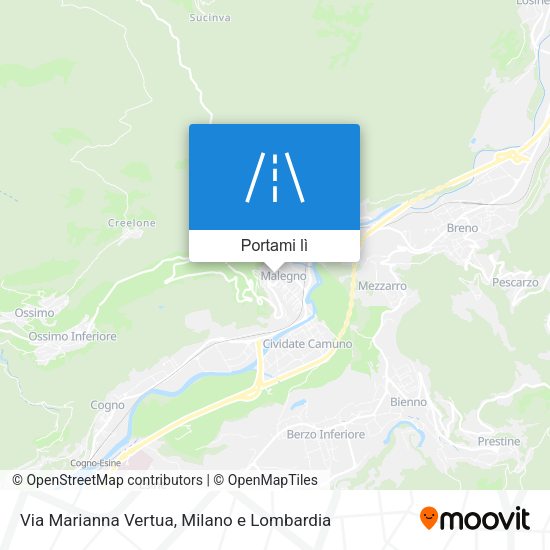 Mappa Via Marianna Vertua