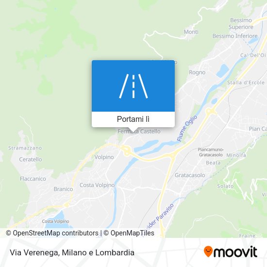 Mappa Via Verenega