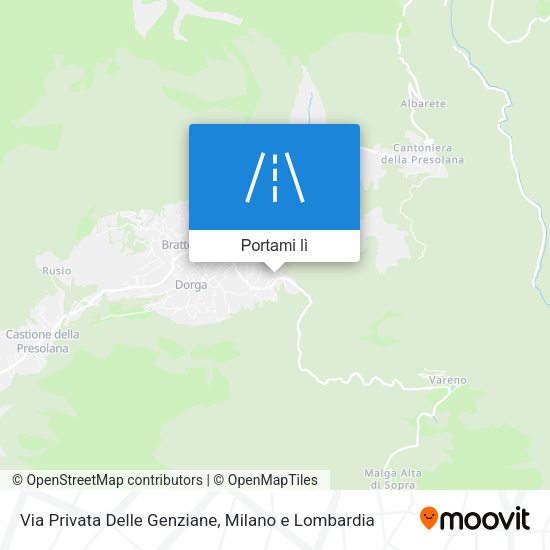 Mappa Via Privata Delle Genziane