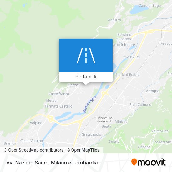 Mappa Via Nazario Sauro