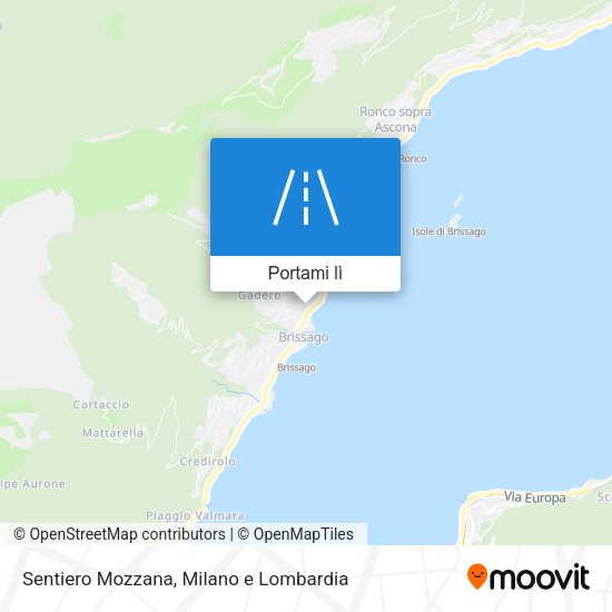 Mappa Sentiero Mozzana