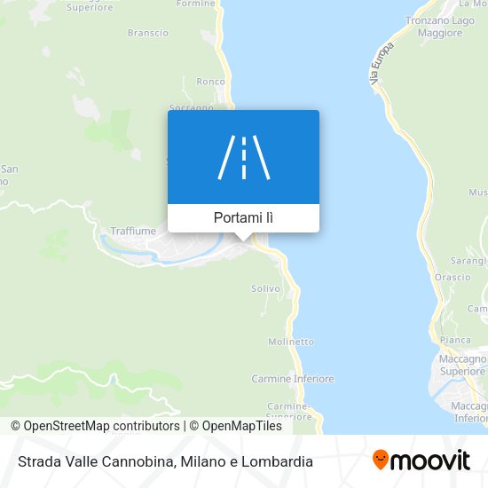 Mappa Strada Valle Cannobina
