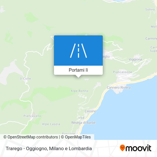 Mappa Trarego - Oggiogno