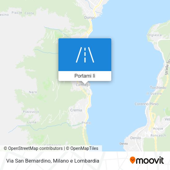 Mappa Via San Bernardino