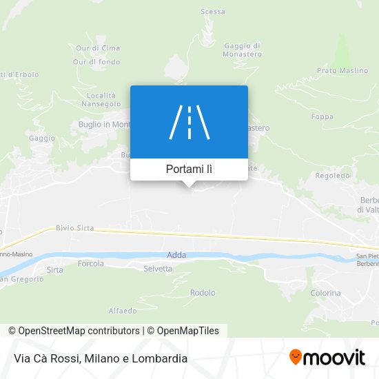 Mappa Via Cà Rossi