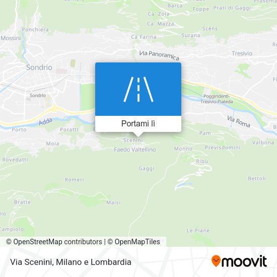 Mappa Via Scenini
