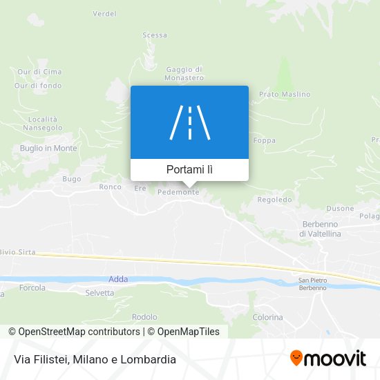 Mappa Via Filistei
