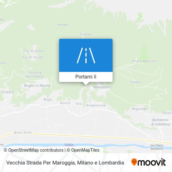 Mappa Vecchia Strada Per Maroggia