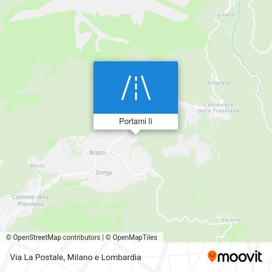 Mappa Via La Postale