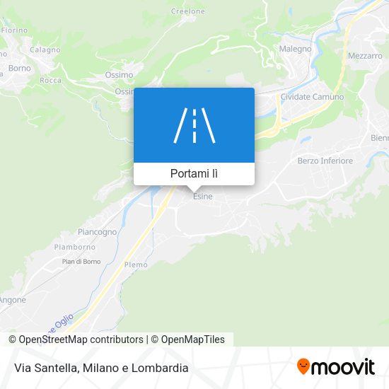 Mappa Via Santella