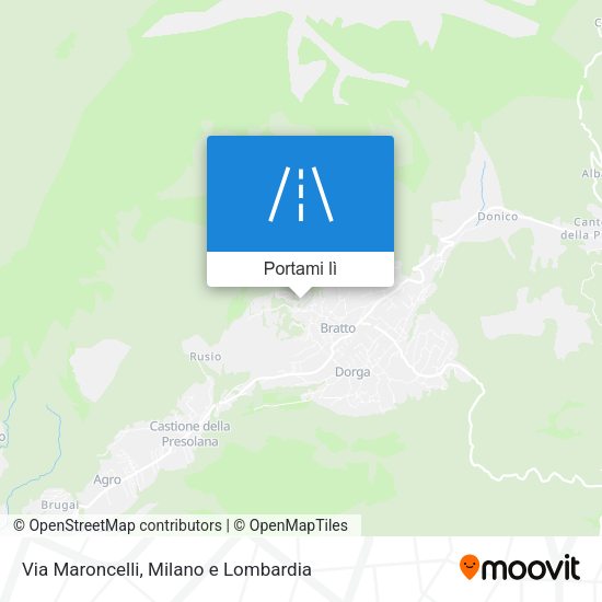 Mappa Via Maroncelli