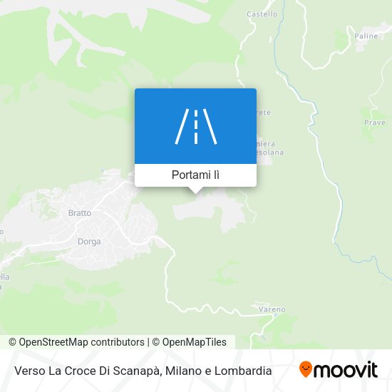 Mappa Verso La Croce Di Scanapà