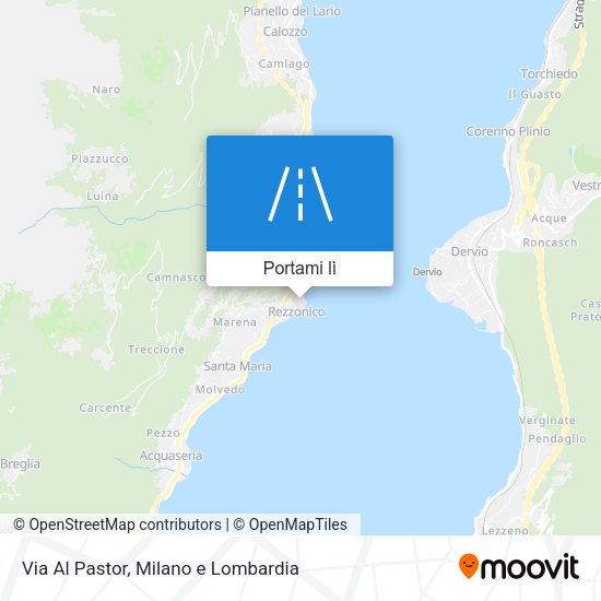 Mappa Via Al Pastor