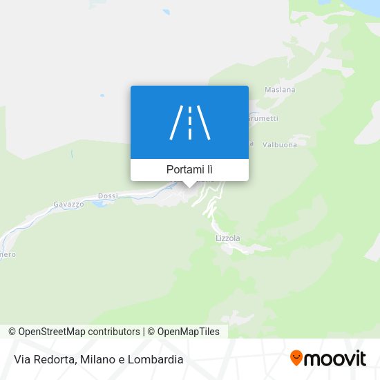 Mappa Via Redorta