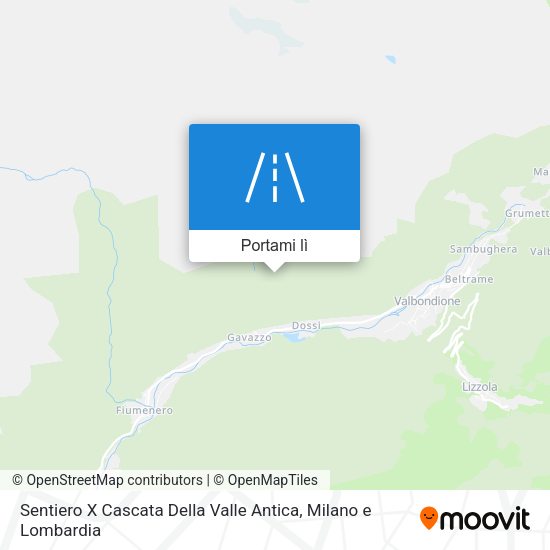 Mappa Sentiero X Cascata Della Valle Antica