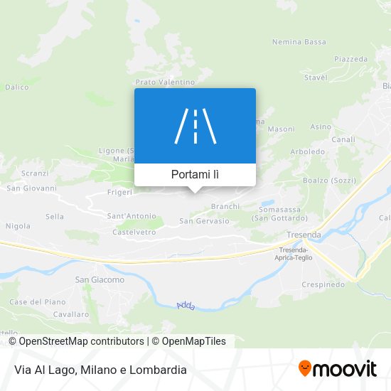 Mappa Via Al Lago