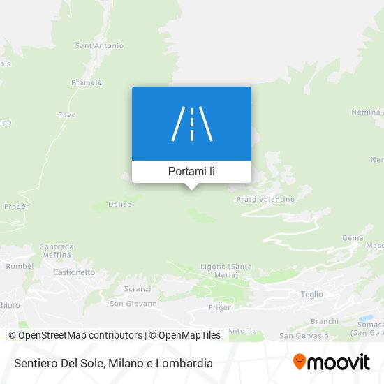 Mappa Sentiero Del Sole